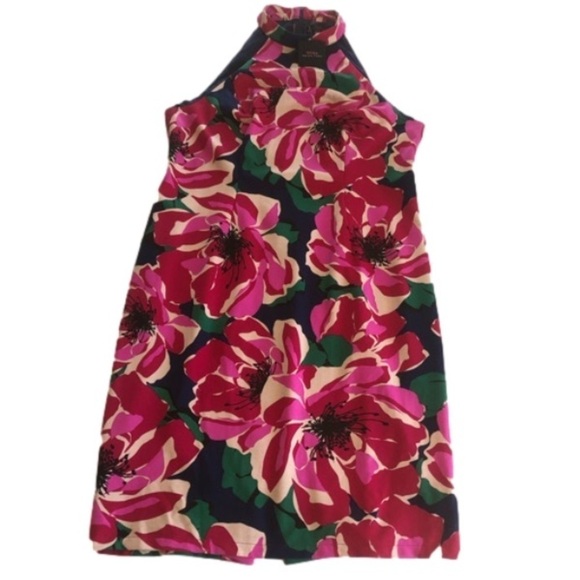 Trina Trina Turk Women's Floral Printed Ponte midi Dress, Pink Sz 16 - Picture 3 of 17